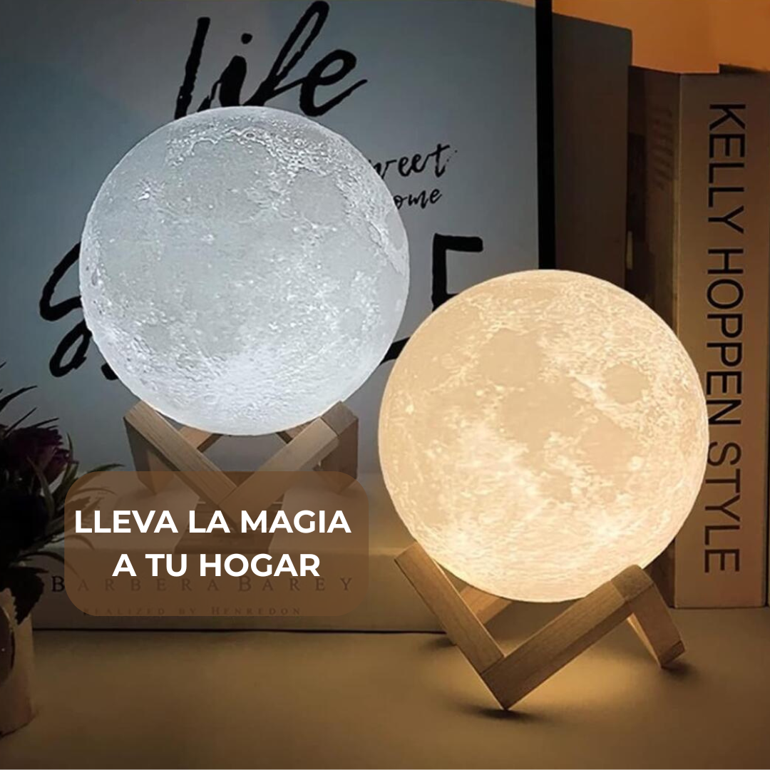 LunaMágica™ - Lámpara Luna 16 Colores Mando Distancia
