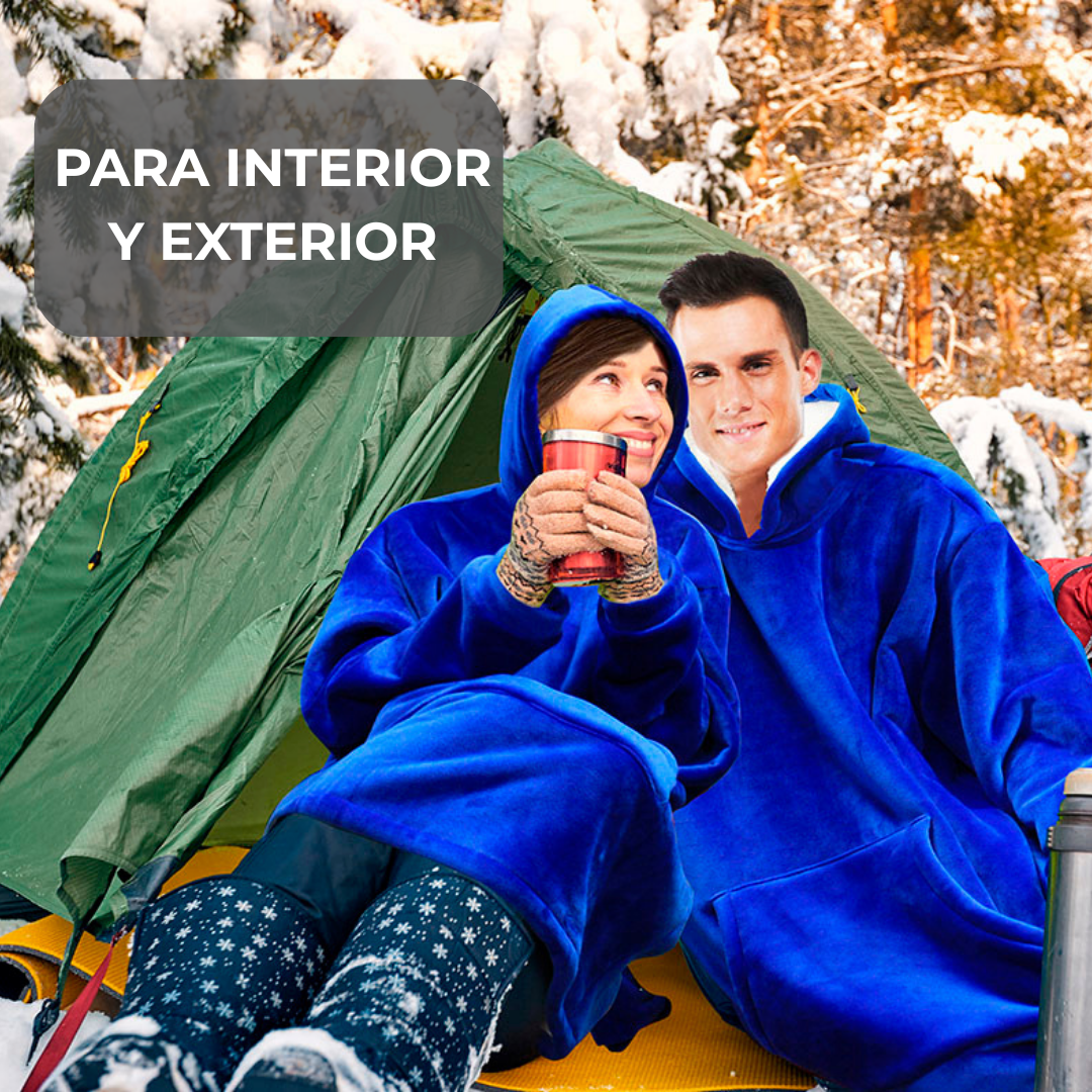 Abrazo Polar™ - Bata-manta con capucha Reversible UNISEX