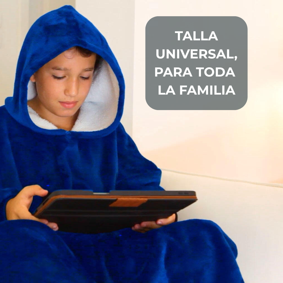 Abrazo Polar™ - Bata-manta con capucha Reversible UNISEX