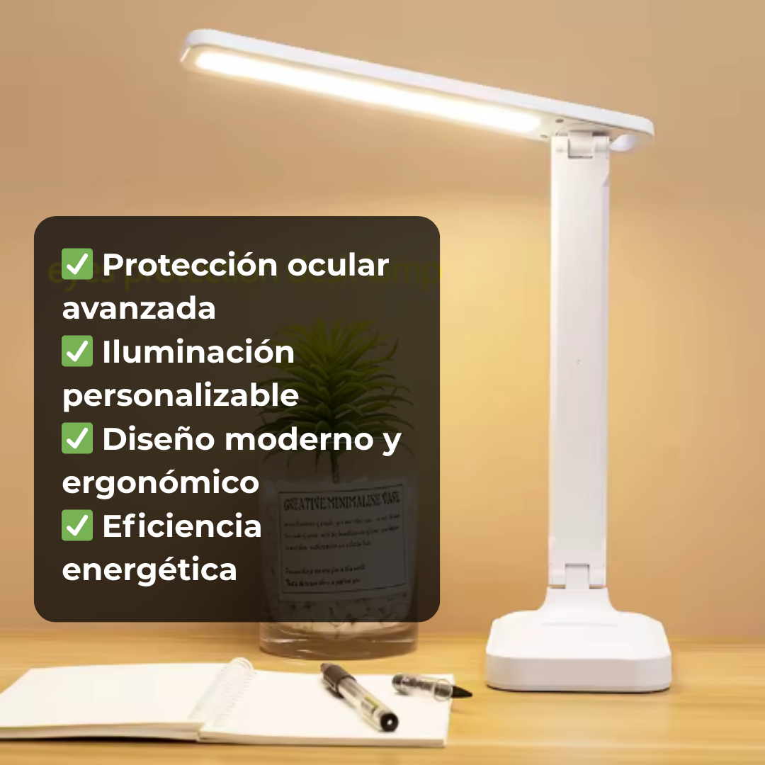 VisionLight™ – Lámpara de Escritorio con Protección Ocular