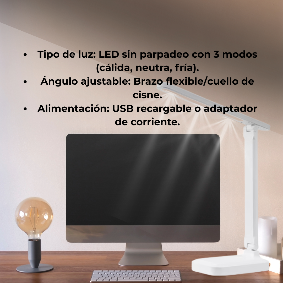 VisionLight™ – Lámpara de Escritorio con Protección Ocular