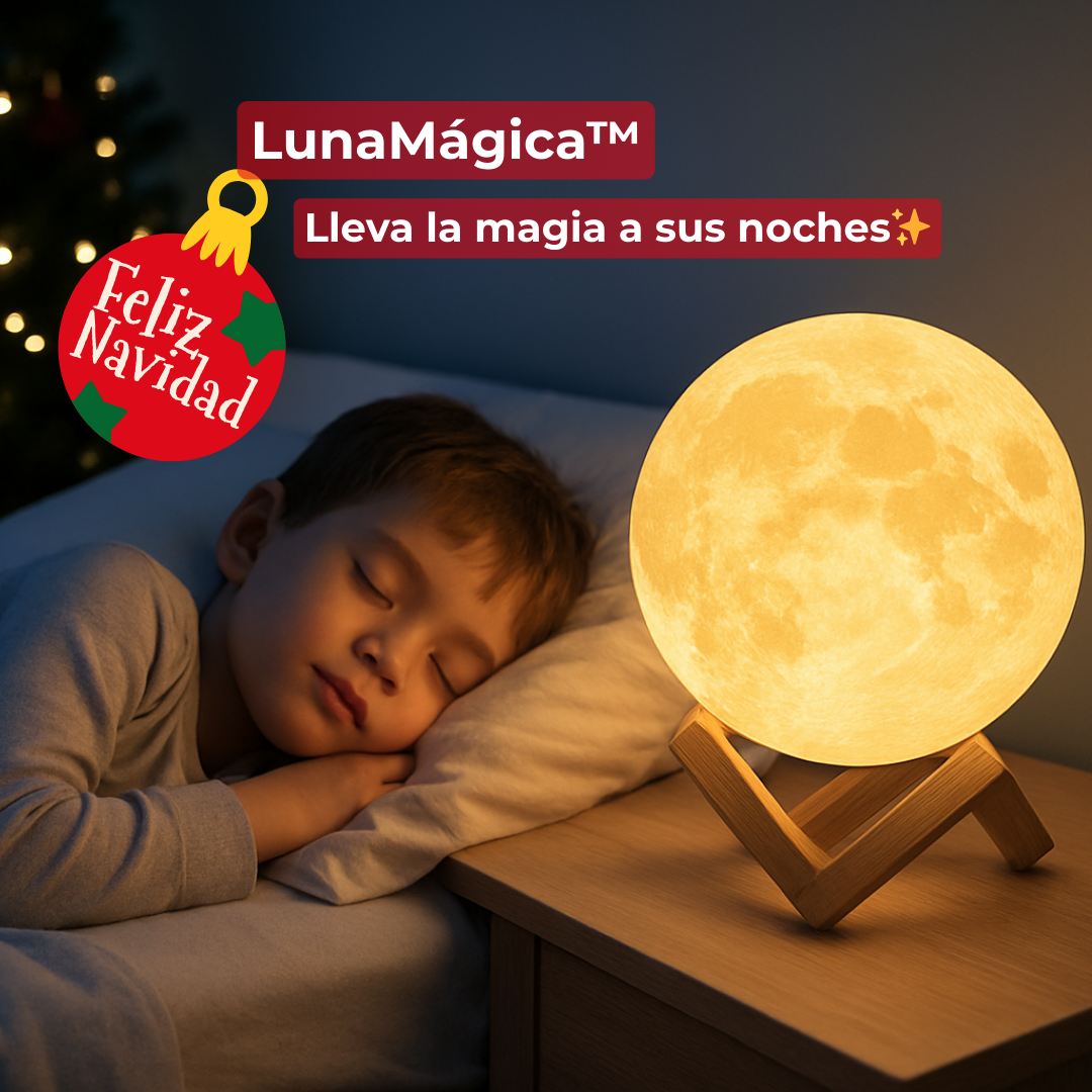 LunaMágica™ - Lámpara Luna 16 Colores Mando Distancia