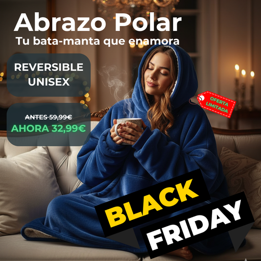 Abrazo Polar™ - Bata-manta con capucha Reversible UNISEX