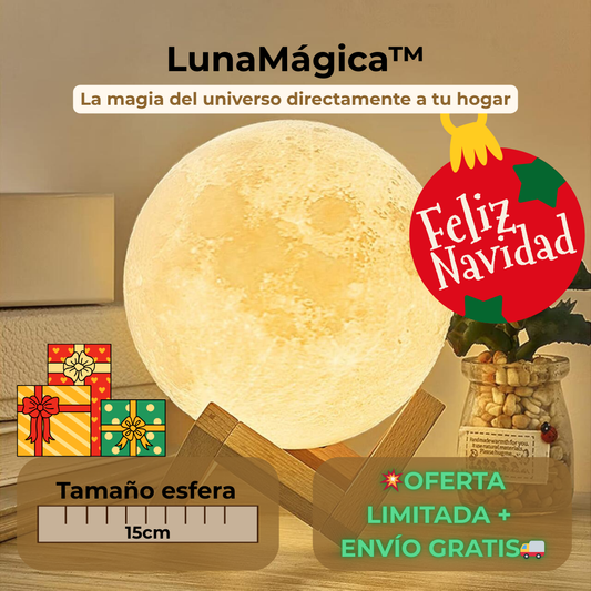 LunaMágica™ - Lámpara Luna 16 Colores Mando Distancia