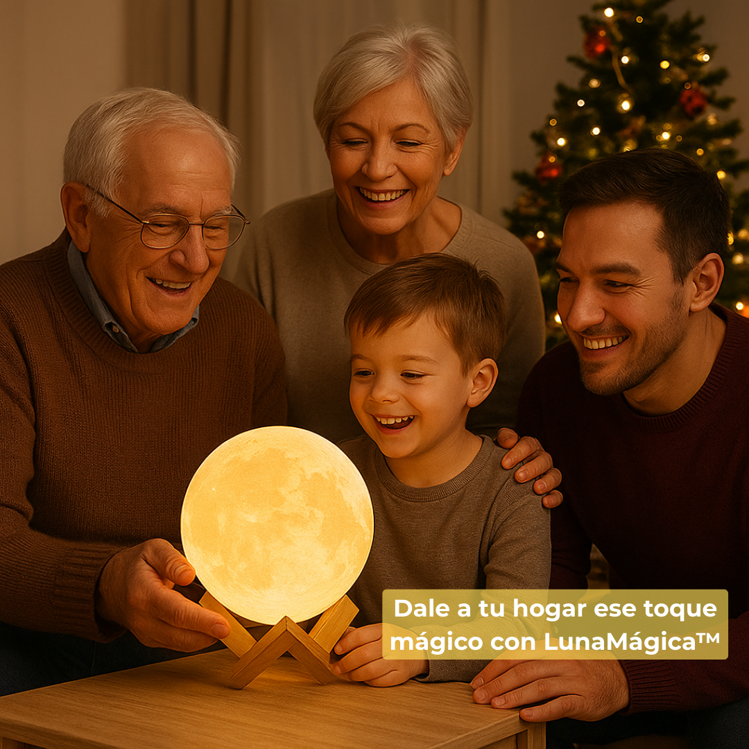 LunaMágica™ - Lámpara Luna 16 Colores Mando Distancia